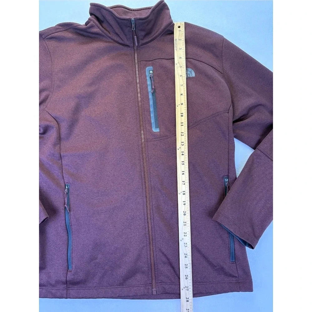 The North Face Mens XL CanyonLands Full Zip Fleece Jacket Burgundy Gorpcore Fall